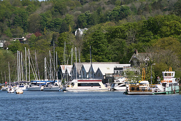 Image showing boats on the lake