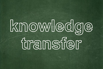 Image showing Education concept: Knowledge Transfer on chalkboard background