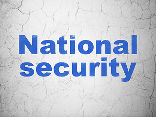 Image showing Privacy concept: National Security on wall background