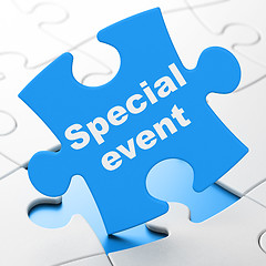 Image showing Business concept: Special Event on puzzle background