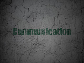 Image showing Marketing concept: Communication on grunge wall background