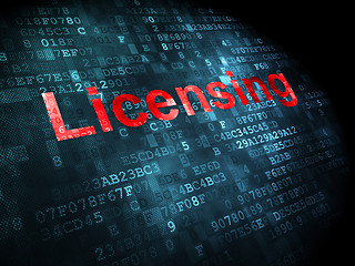 Image showing Law concept: Licensing on digital background