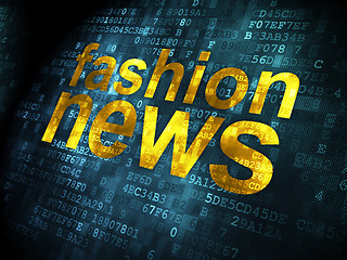 Image showing News concept: Fashion News on digital background