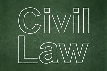 Image showing Law concept: Civil Law on chalkboard background