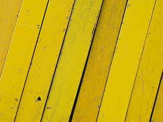 Image showing Diagonal, yellow planks