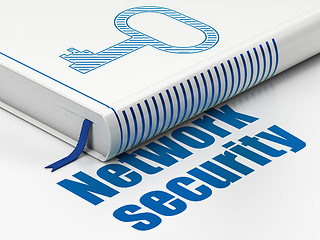 Image showing Privacy concept: book Key, Network Security on white background