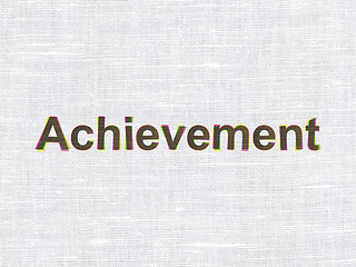 Image showing Education concept: Achievement on fabric texture background