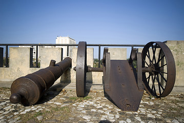 Image showing santo domingo dominican republic cannons on las damas