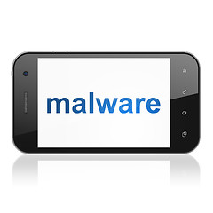 Image showing Privacy concept: Malware on smartphone