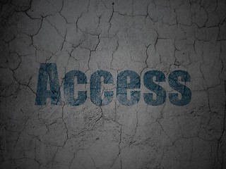 Image showing Privacy concept: Access on grunge wall background