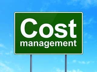 Image showing Finance concept: Cost Management on road sign background