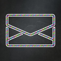 Image showing Business concept: Email on chalkboard background