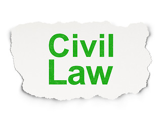 Image showing Law concept: Civil Law on Paper background