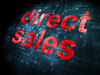 Image showing Advertising concept: Direct Sales on digital background