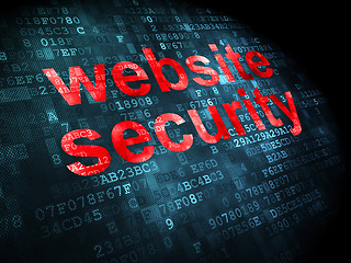 Image showing SEO web development concept: Website Security on digital background