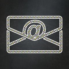 Image showing Business concept: Email on chalkboard background