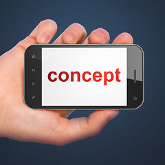 Image showing Advertising concept: Concept on smartphone