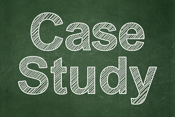 Image showing Education concept: Case Study on chalkboard background