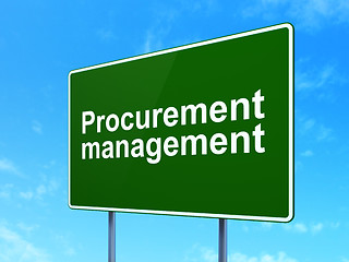 Image showing Finance concept: Procurement Management on road sign background