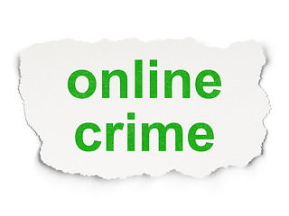 Image showing Protection concept: Online Crime on Paper background