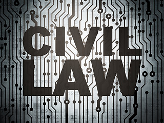 Image showing Law concept: circuit board with Civil Law