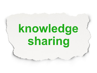 Image showing Education concept: Knowledge Sharing on Paper background