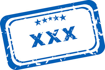 Image showing XXX Rubber Stamp over a white background