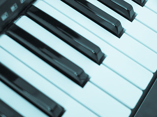 Image showing Music keyboard keys