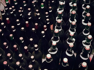 Image showing Wine bottles