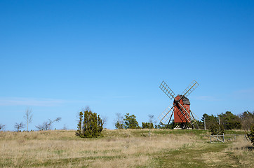 Image showing Old traditional windmill