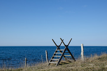 Image showing Stile at the coast