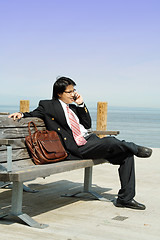 Image showing Businessman on the phone