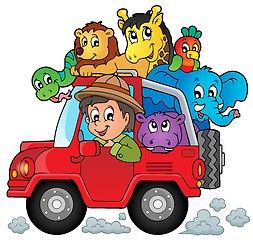 Image showing Car with traveller theme 2