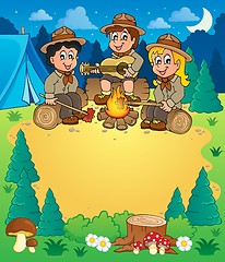 Image showing Children scouts theme image 3