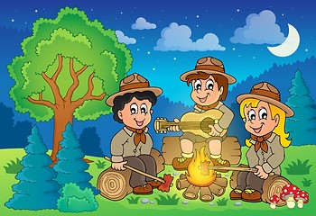Image showing Children scouts theme image 2