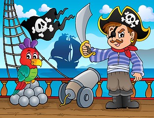 Image showing Pirate ship deck topic 3
