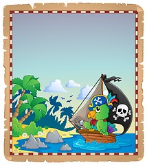Image showing Pirate theme parchment 2