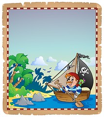 Image showing Pirate theme parchment 6