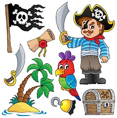 Image showing Pirate thematics collection 1