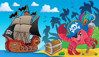 Image showing Pirate crab theme image 3