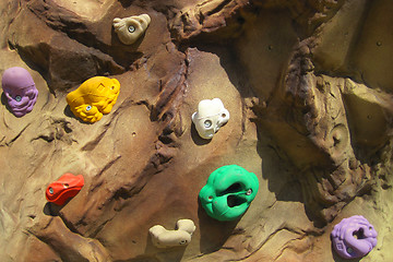Image showing climbing wall background