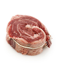 Image showing Piece Of Red Raw Meat Steak