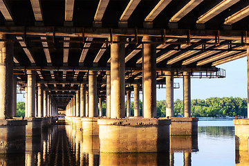 Image showing Under a bridge