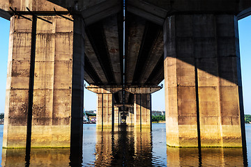 Image showing Under a bridge