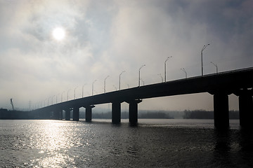 Image showing Bridge in a fog