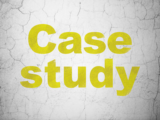 Image showing Education concept: Case Study on wall background