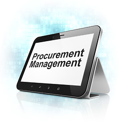 Image showing Finance concept: Procurement Management on tablet pc computer