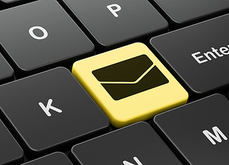 Image showing Finance concept: Email on computer keyboard background