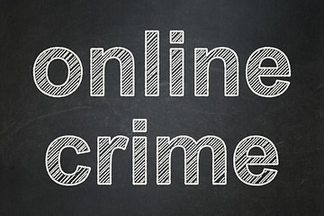 Image showing Privacy concept: Online Crime on chalkboard background