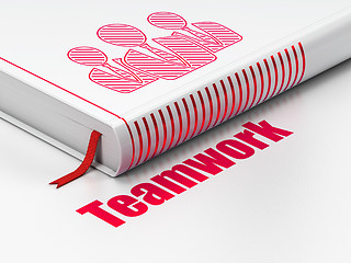 Image showing Finance concept: book Business People, Teamwork on white background